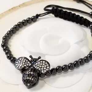 NEW Pave CZ Bumble Bee Bracelet